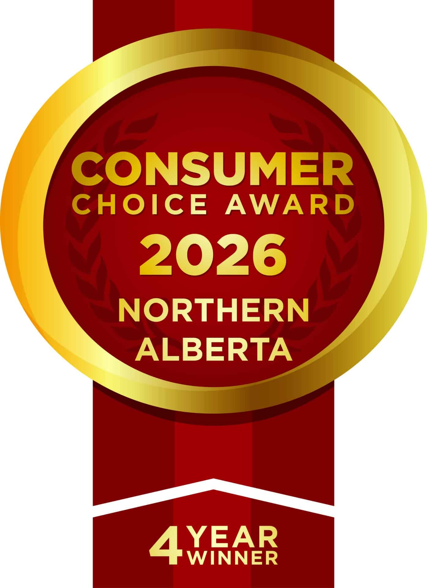 Northern Alberta Consumer Choice style award poster.